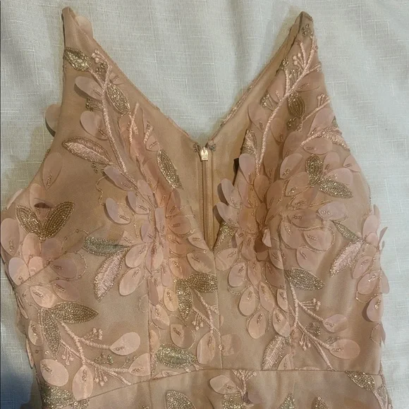 Xscape Pink Floral Lace High Low Dress - Picture 2 of 9